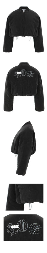SHINE PADDING IN BLACK