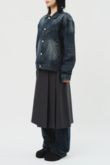 (W) Belted Pleats Skirt (2color)