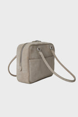 ブローチバッグ SUEDE DUSTY BEIGE
