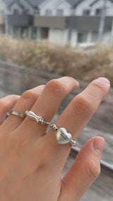 Light and You, silver ring