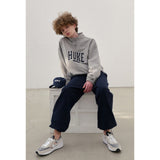 HUKE Logo Navy Half zip-up MTM