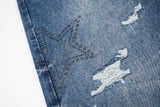 Auri Stud Star Wide Jeans