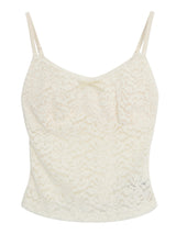 French Design Lace Sleeveless T-shirt