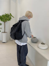 Space String ballon denim wide pants 2color