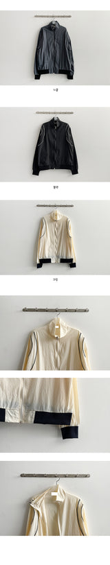 Kukin Ping Line Color Two Way Windbreaker Jumper