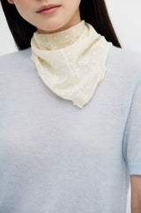 Embroidered Petit Arc Scarf_2colors