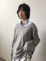 セヴィルストライプスリークォータースリーブシャツ (2color)