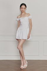 WENDY RIBBON DRESS white