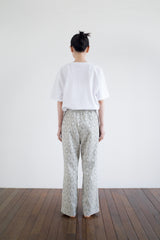 Candle light jacquard pants, Mint