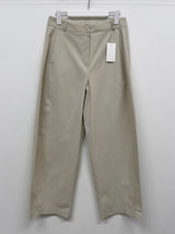 Curved Cotton Barrel Pants