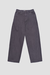 Washed straight leg pants, Ash purple
