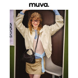 muva. ミニ ロール レザー トートバッグ