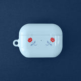 oab flower airpods case (blue)