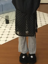 gray boot cut pants