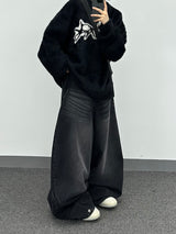 ワックスバルーンデニムパンツ