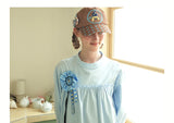 【即日発送】UnsocialNigh original niche design illustration print star Taichi Dog cap female versatile 