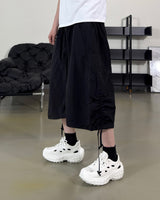 Shuren Shirring Cargo Bermuda Pants