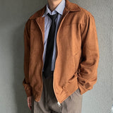 Mens Suede Trucker Jacket