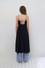 Summer tie dress_black
