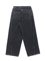 Beldin ピンタックワイドデニムパンツ S M L (2 Colors)