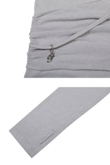 ソフトドレープオフショルダートップ light grey