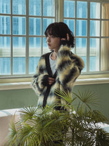 Bear brush mohair cardigan
