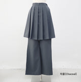Merci pleated skirt layered pants