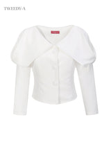 アイビーケープカラーブラウス