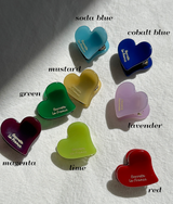 Love mini hair clip (8color)