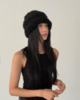  mix fur hat (black)
