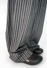 pleats stripe banding pants(3color)