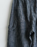 Patch Stripe Bermuda Denim Pants