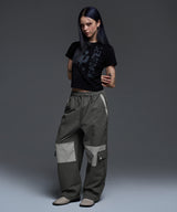 [NF] WAFFLE CHECK UTILITY NYLON PANTS (KHAKI BROWN)_F24QD866