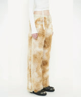 FAKE FUR STRAIGHT PANTS