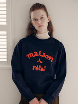 MAISON DE ROLA SWEATSHIRTS NAVY