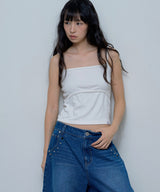 BOHEMIAN STUDDED DENIM PANTS (BLUE)_F24ZD883