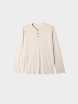 Pigment Henley Neck Long Sleeve 3COLOR