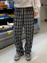 [MADE] Vino Checkered Banded Waist Pants