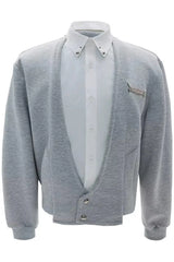 Layered Shirt Cardigan Jacket