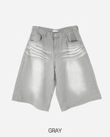 Leeds Washing Half Denim Pants