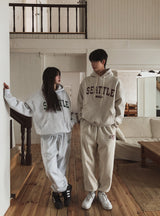 Seattle Patch Sweat Hoodie Pants Set