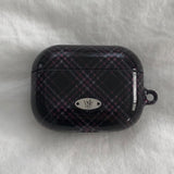 [MADE] classic check airpods case (black)