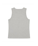 flow cotton ribbed sleeveless grey stripe