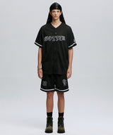 GOTHIC SYMBOL BASEBALL JERSEY JACKET_BK