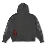 Destroyer Pigment Washed Oversized Hoodie Charcoal