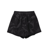 [24SS LSD COLLECTION] MUGUNG Bleach Washed Cotton Shorts_Black
