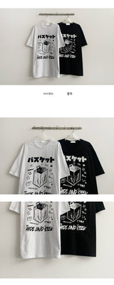 デュデットハイドアンドシークキャット半袖Tシャツ (2 colors)
