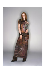2025 Spring/Summer New Botanical Printed Loose Dresses