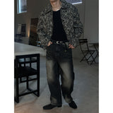 [HANDMADE] Circle pattern wool jacket(2color)
