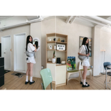 2WAY SHIRRING MAY LILY BAG_SILVER